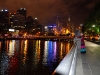 gefühlte 25°C nach dem Kino am Yarra River mit Blick auf Melbourne
